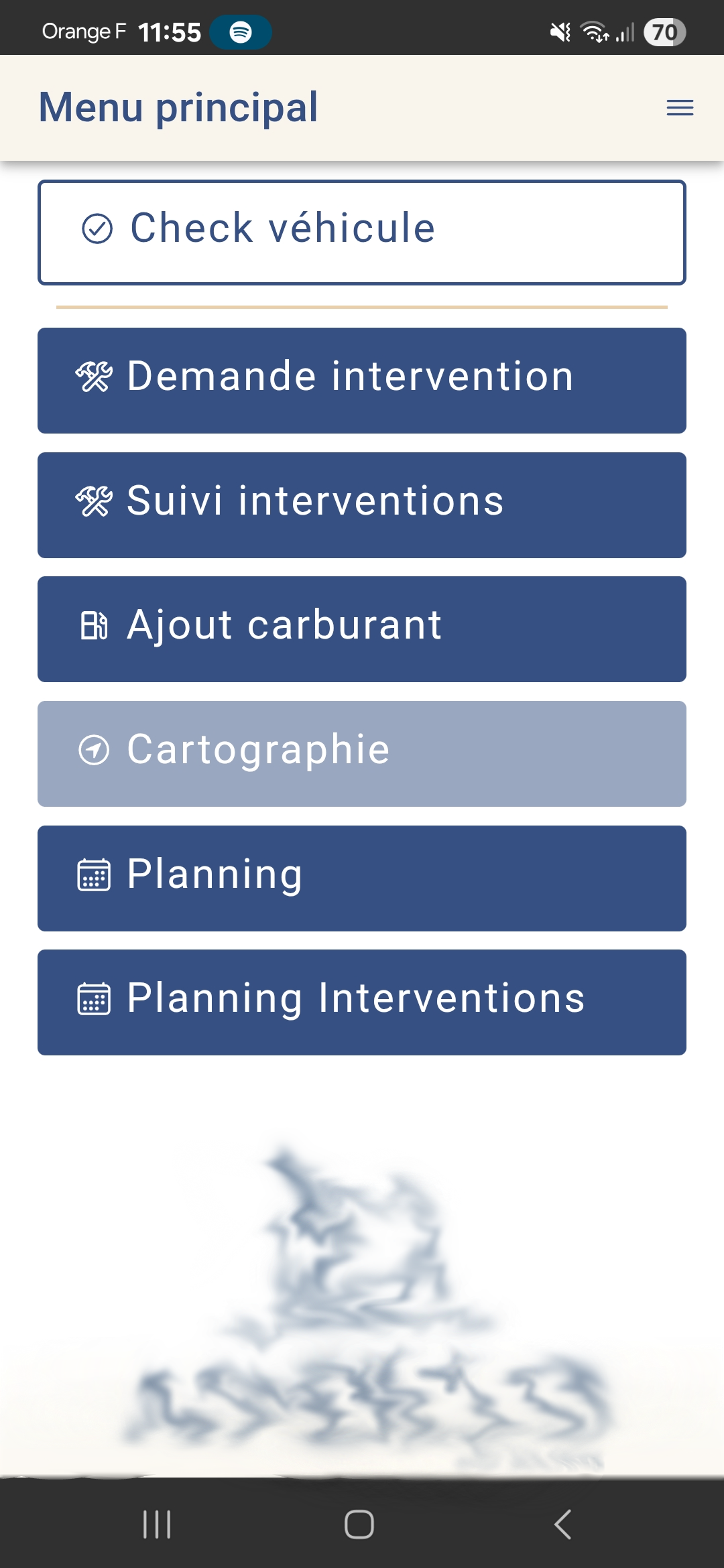 Suivi mobile terrain